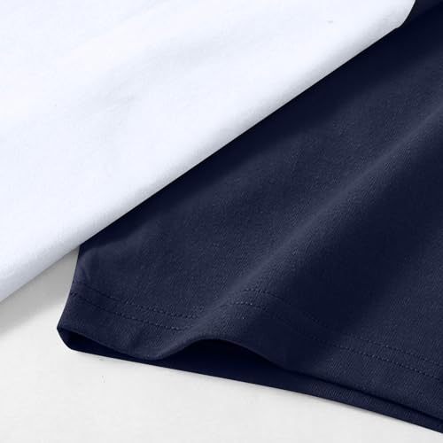 Mens Pajama Tops Short Sleeve Casual Stylish Quick Dry Shirt Ultra Soft Loungewear Colorblock Sleepwear Pullover Summer3