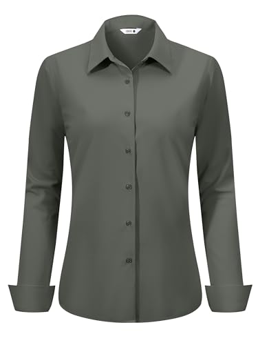 Green Button Down Blouse