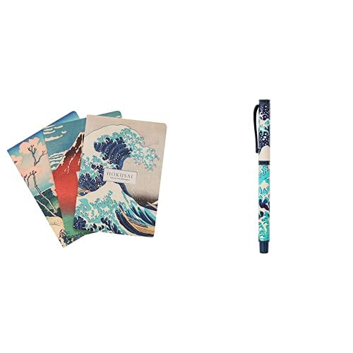 Grupo Erik Pack cuadernos A5 Hokusai + Bolígrafo Hokusai | Material escolar y papelería bonita Kokonote