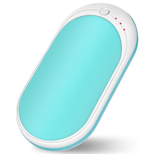Hand Warmer Rechargeable, 1 Piece 5200mAh Fast Charging, Portable Mini Heater, Great for Hunting Heat Therapy Camping Great Gift for Women Men?Blue?