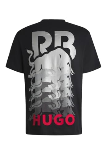HUGO Men's F1 2024 Racing Bull Team All Over Logo Tshirt2