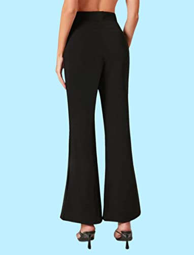 Image of Dream Beauty Fashion Women's High Waist Bell Bottom Trouser, Elastic Flared Bootcut Pants, Stretchy Parallel Leg for Casual Office Work wear (Dhoni 1)