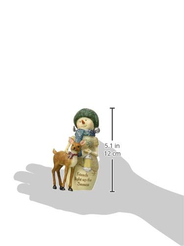 Pavilion-Gift-Company-Friends-Light-Up-The-Season-5-Inch-Collectible-Snowman-Figurine-with-A-Deer Pavilion Gift Company Friends Light Up The Season 5 Inch Collectible Snowman Figurine with A Deer