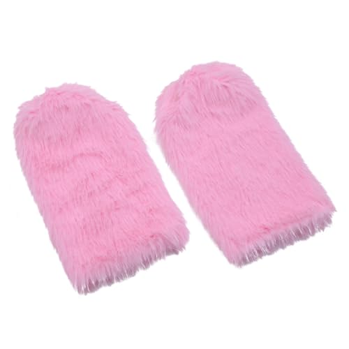 Women's Fuzzy Faux Furs Leg Warmers Furs Long Cuffs Pair Carnivals Boot Uniform Socks