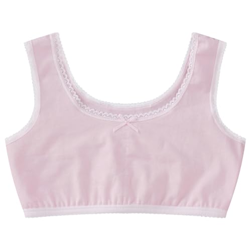 YiZYiF Puberty Children Girls Breathable Underwear Cotton Crop Bra Tops Seamless Bralettes Training Bra Workout2