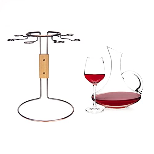 Soporte para botellas de vino de hierro forjado y metal miniatura 6