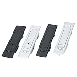 Black Distribution Box Stainless Steel Electrical Cabinet Door Industrial Lock MS716 1Pcs