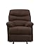 Acme Furniture Arcadia Recliner in Chocolate and Brown