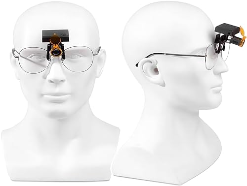 Alkita 3.5X420Mm Binocular Loupe 5W Headlight Lamp Clip-On Loupes With Filter For Magnifier Black Dy-007 + Aluminum Box thumb #6