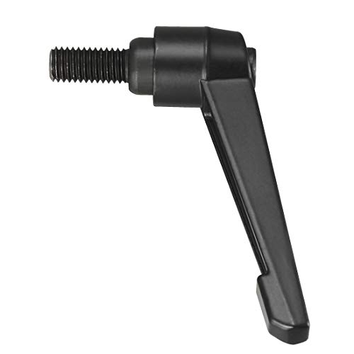 Image of uxcell M10 x 20mm Handle Adjustable Clamping Lever Thread Push Button Ratchet Male Threaded Stud Knobs Locking Rotating Screw Handles Quick Release Bolt Black 3pcs