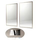 En acier miroir trempé et incassable pour une durabilité et une sécurité optimales:​ Contrairement au verre ordinaire, ce miroir est fabriqué en acier miroir traité, incassable et résistant aux éclats. Cette caractéristique de sécurité est particulièrement importante dans l'habitacle d'une voiture, car en cas de choc, il ne se brisera pas en éclats tranchants, protégeant ainsi les occupants. La surface est hautement réfléchissante, anti-rayures et fournit une image claire et sans distorsion.