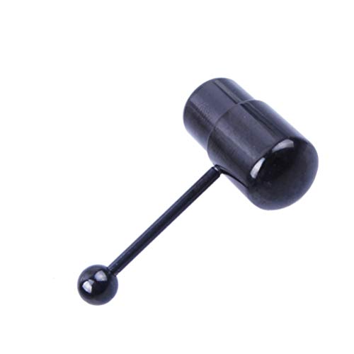 Valicclud Anéis de língua vibratórios de aço inoxidável para mulheres, homens, língua, piercing corp