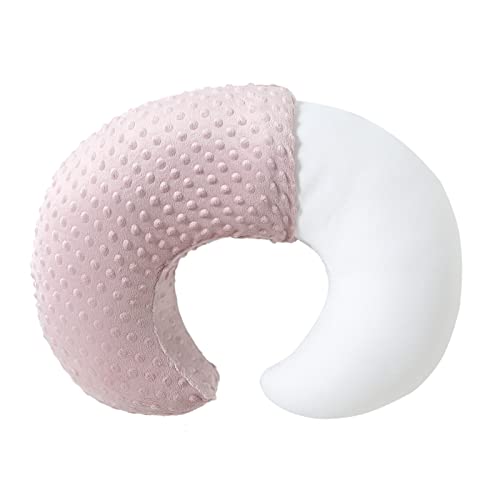 Image of Baby Nursing Pillow and Body Positioner with Premium Slipcover for Breastfeeding for Baby Boys and Girls, Feeding Pillow with Breathable Comfortable Pillowcase (Sepia Rose)