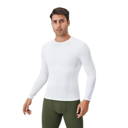 Valcatch Men's Long Sleeve UPF 50+ Baselayer Skin Performance Compression Rash Guard Shirt Workout Muscle Tee Athletic Tops4