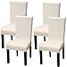 YISUN Universal Stretch Stuhlhussen 4er 6er Set Stuhlbezug für Stuhl Esszimmer (4er Set, reines Beige)