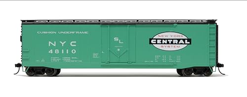 Rivarossi New York Central Railroad Box Car with Plug Door & Roof Walkway Running Number #48110 HO Scale Train Rolling Stock HR6635A