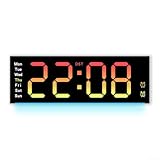 Photo Gallery linnkyfloa orologio da parete digitale con ampio display a led e rgb che cambia colore, conto alla rovescia e timer fino a 99 minuti, visualizzazione della temperatura, luminosità regolabile (bianco) Photo Gallery linnkyfloa orologio da parete digitale con ampio display a led e rgb che cambia colore, conto alla rovescia e timer fino a 99 minuti, visualizzazione della temperatura, luminosità regolabile (bianco)