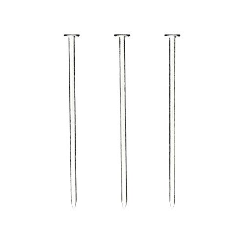 60pcs Hardware Nails, 3 Inches Nickel Plated Hanging Nails, Wall Nails for Hanging, Wood Nails, Long Nails (3 In)