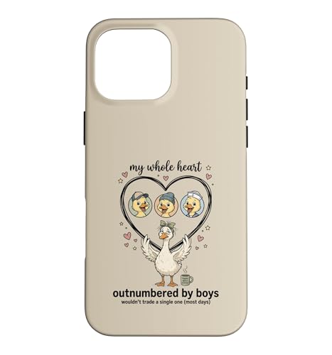 BoysProud Mom My Whole Heart Goose Mama Love �X�}�z�P�[�X iPhone 16 Pro Max �p