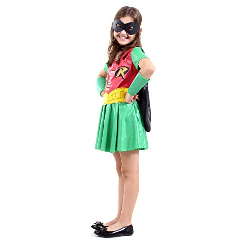 Fantasia Robin Feminina Infantil Sulamericana Fantasias M 6/8 Anos
