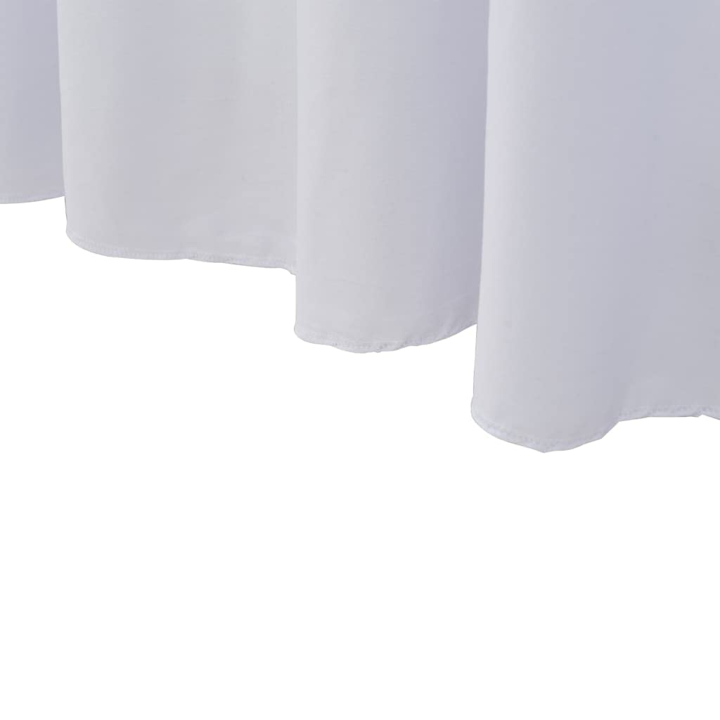 Mantel elástico con borde blanco, 183 x 76 x 74 cm, mantel elástico para bodas y fiestas