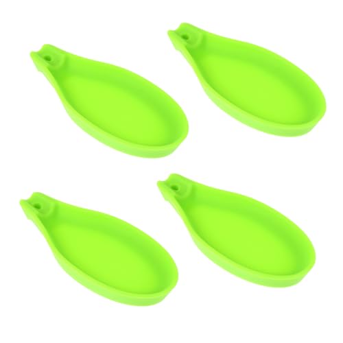 CONGARTENO 4piezas Soporte Para Cucharas Utensilios De Cocina Resistente Silicona Cucharones Espátulas