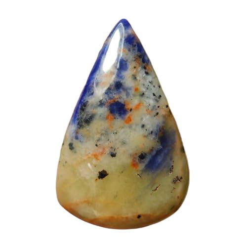 Sodalite naturelle poire 35x22mm pour réussir vos montages de bijoux