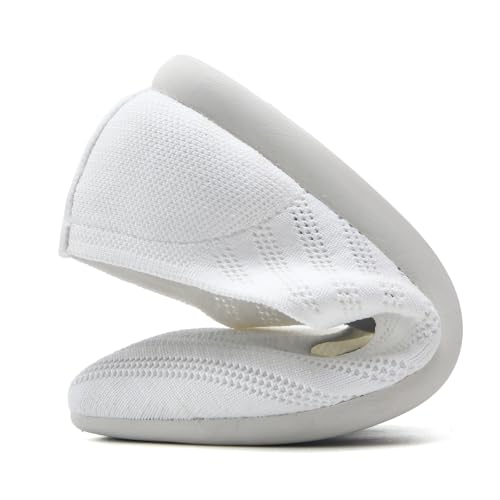 buyrew women39s ballet flats pointed toe knit slip on arch support comfortable dress shoes for women low wedge casual work flats