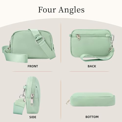 Image of Small Wristlet Wallets for Women, Crossbody Bags with Back Zipper Pocket, Wristlet Purses for Phone Organizer