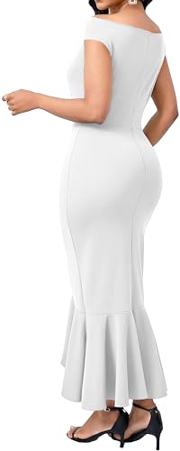 Image of SxClub Elegant Dress for Women Sexy 3 /4 Sleeve Business Knee Length Dresses Fishtail Zipper Belt