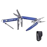 NEXTORCH PIONEER MT20 14-IN-1 Multi-tools Full-Size,Multi-tool Set with Scissors Needle Nose Pliers Pocket Clip Multi-tool for DIY Home Outdoors Everyday Carry Men Gift Color (BLUE with Glass Breaker)