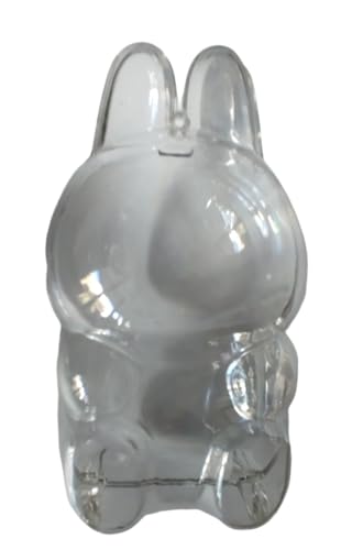 Miro Travel Wear Transparente Schutzhülle für Plüschspielzeug, Mini-Display-Tasche, tragbar, aus Acryl, austauschbar und kompatibel mit Labubu Modell Have A Sit