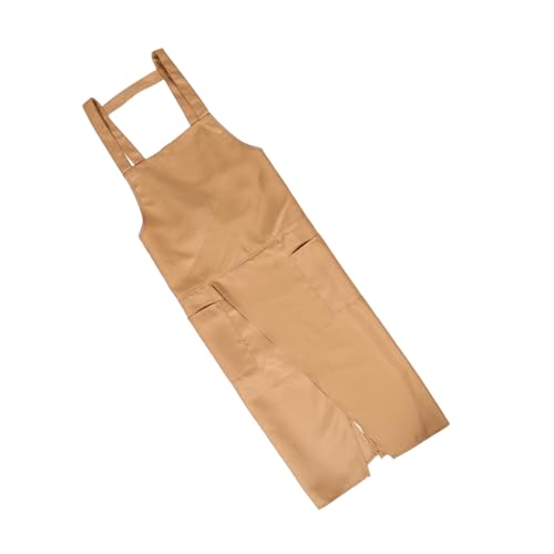 DIYEAH Delantal de Cerámica con Apertura Dividida Ajustable con Tirantes H Bolsillo Lateral Resistente Manchas para Pintura Escultura y Artesanía Unisex para Artistas de Cerámica y Barro