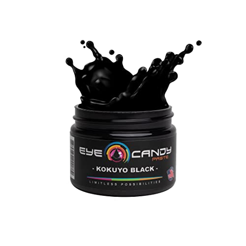 Eye Candy Black Resin Pigment Paste Kokuyo Black (2 oz Paste) | Highly Pigmented Ultra-Fine Versatile for Multiple Epoxy Resin Applications and Customizable Colors