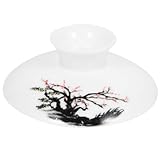 Alipis Tea Pot Ceramic Lid Replacement 1.14 Inch Porcelain Cover for Tea Cup Gaiwan Bowl Household Teapot Accessories