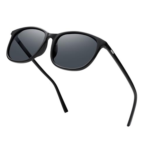 Polarized Sunglasses for Women Men，Trendy Rectangle Shades Sun Glasses UV400 Protection