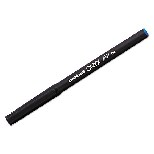 Bolígrafo Roller Uni-Ball Onyx 0.7mm Azul x12 miniatura 2
