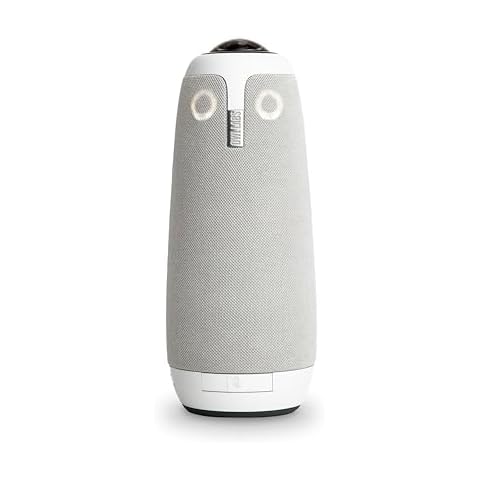 Owl Labs Meeting Owl 3 - 360° 1080p HD Conference Room Camera, AI-Driven Speaker-Tracking, 18-Foot Mic Pickup - Certified for Microsoft Teams - Works with Zoom, Google Meet - Plug & Play Setup Cover