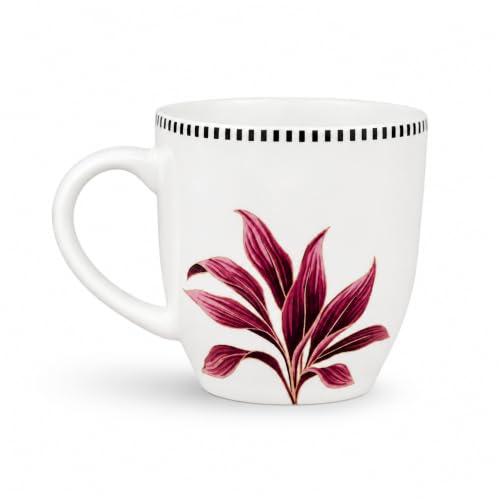 Image of Vistas Orchid Ceramic Mug Set of 4 for Coffee, 500ml Each | Microwave & Dishwasher Safe Coffee Mug | Matte Finish Coffee Cup | Mug Set, Perfect for Every Occasion, Coffee Cups & Mugs