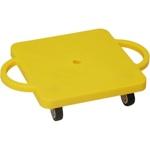 Tabla De Patinete para Niños con Asas Y Ruedas Giratorias De Plástico para Clases De Gimnasia Y Educación Física.
