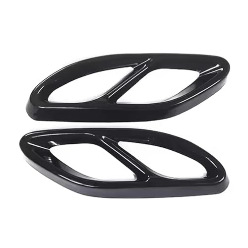 車排気テールパイプ 1ペア/2個の車外装排気管マフラーカバーブラックカバー に適合する CクラスB180 GLC用 車エキパイ