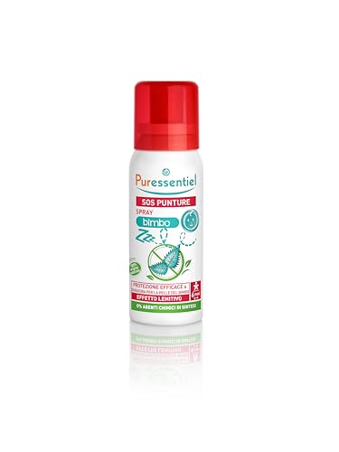 Puressentiel - SOS insetti - Spray Bimbo - Protezione efficace e duratura per la pelle - Effetto lenitivo - Testato sotto controllo dermatologico e pediatrico - A partire dai 6 mesi di età - 60 ml