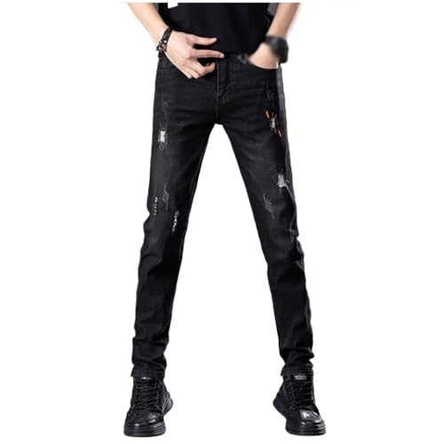 Slim-fit Pants Streetwear Stretch Skinny Jeans Casual Cotton Denim