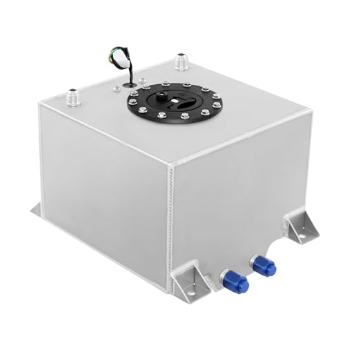 Depósito de combustible de aluminio de 20 l Top of Cell Racing Tank Motorsport 0 – 90 ohmios universal 5 galones para Hot Rods, carreras de carretera, coches de carreras, camiones, SUV