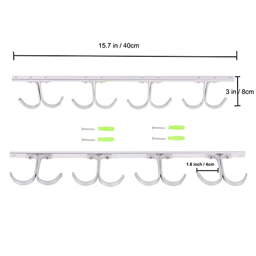 Lucausd Fishing Rod Ceiling Rack Aluminum Alloy 8-Rod Fishing Pole Holder Organizer Storage For Garage & Cabin & Basement #TOP1