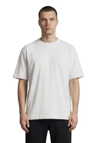UNIDOOD Camiseta Oversize 185 gsm Algodón Orgánico Hombre Mujer - Blanco Puro - Talla S