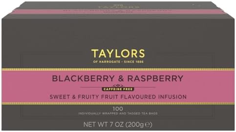 Taylors of Harrogate Blackberry & Raspberry Tea, 100ct (Pack of 1)