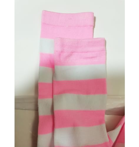 Image of Striped Knee High Socks for Women Outdoor Sport Athletic Stripe Casual Tube Socks