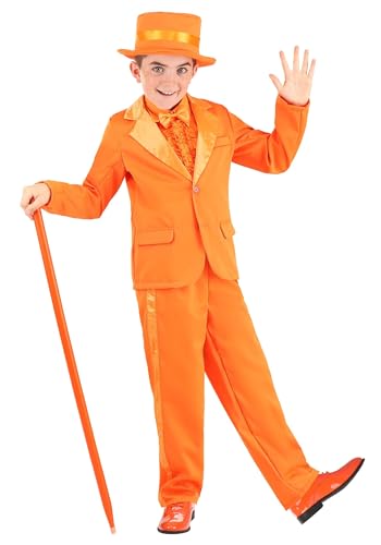 Disfraz Completo de Tuxedo Naranja para Niños miniatura 2