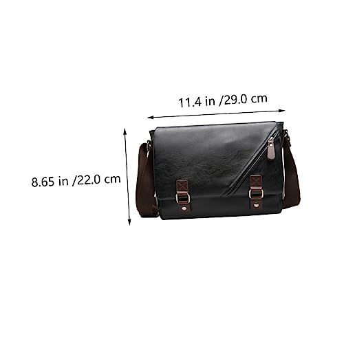 LIFKOME 1pc Men Multi-function Business Pu Material Stylish Single-shoulder Design for Outdoor Everyday Use for Storing Smartphones Cash and Essentials3